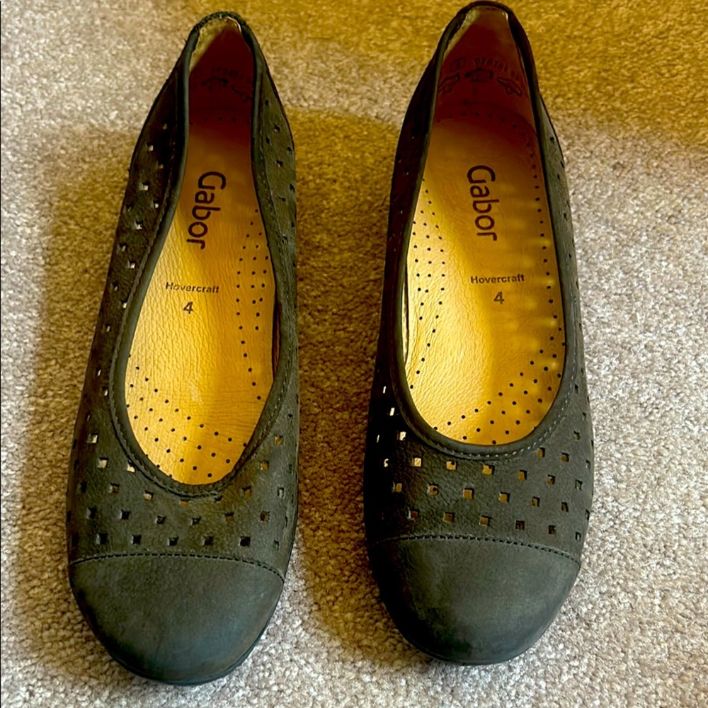 Gabor Women's Olive Green Suede Shoes